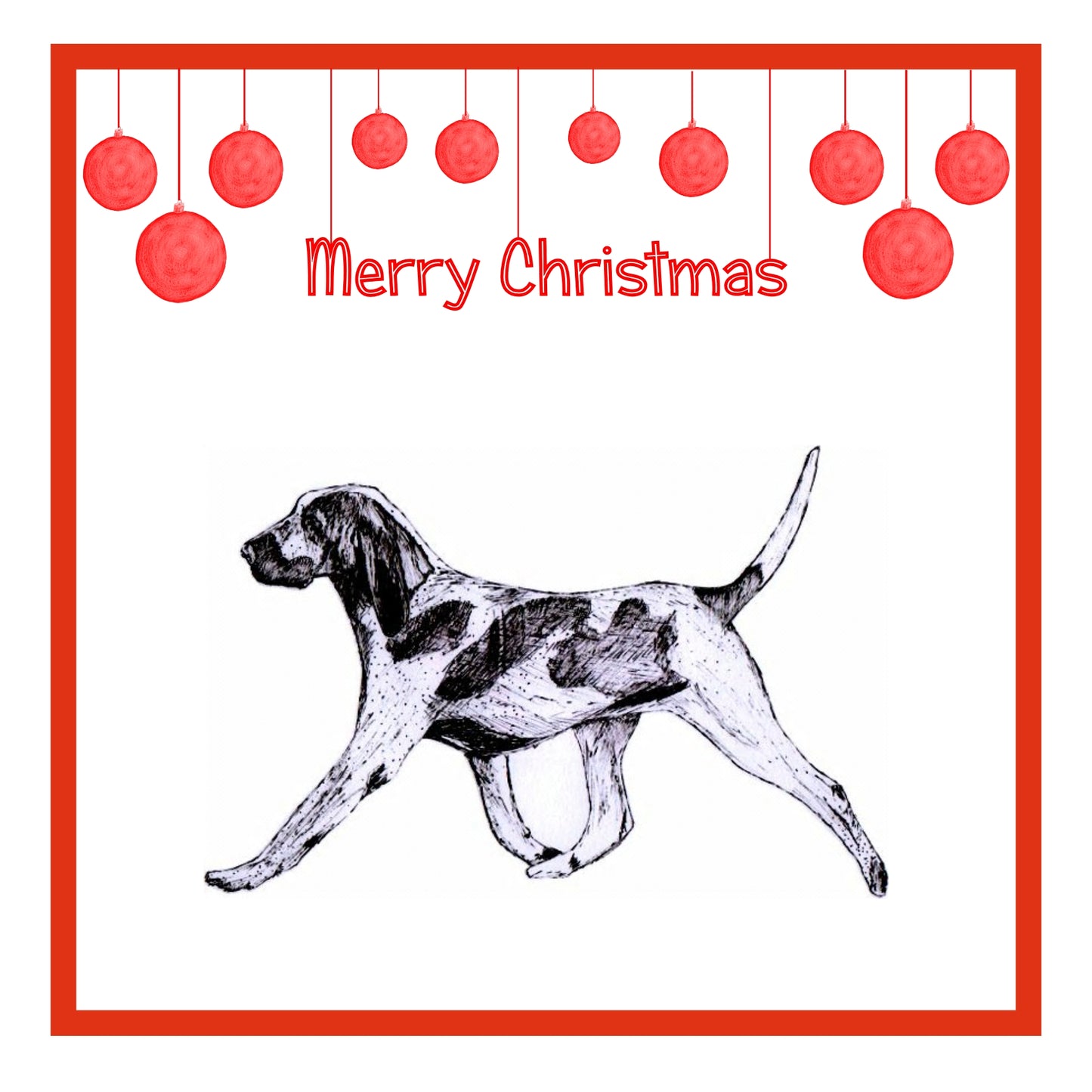 Bracco Italiano Christmas Cards Pack of 6