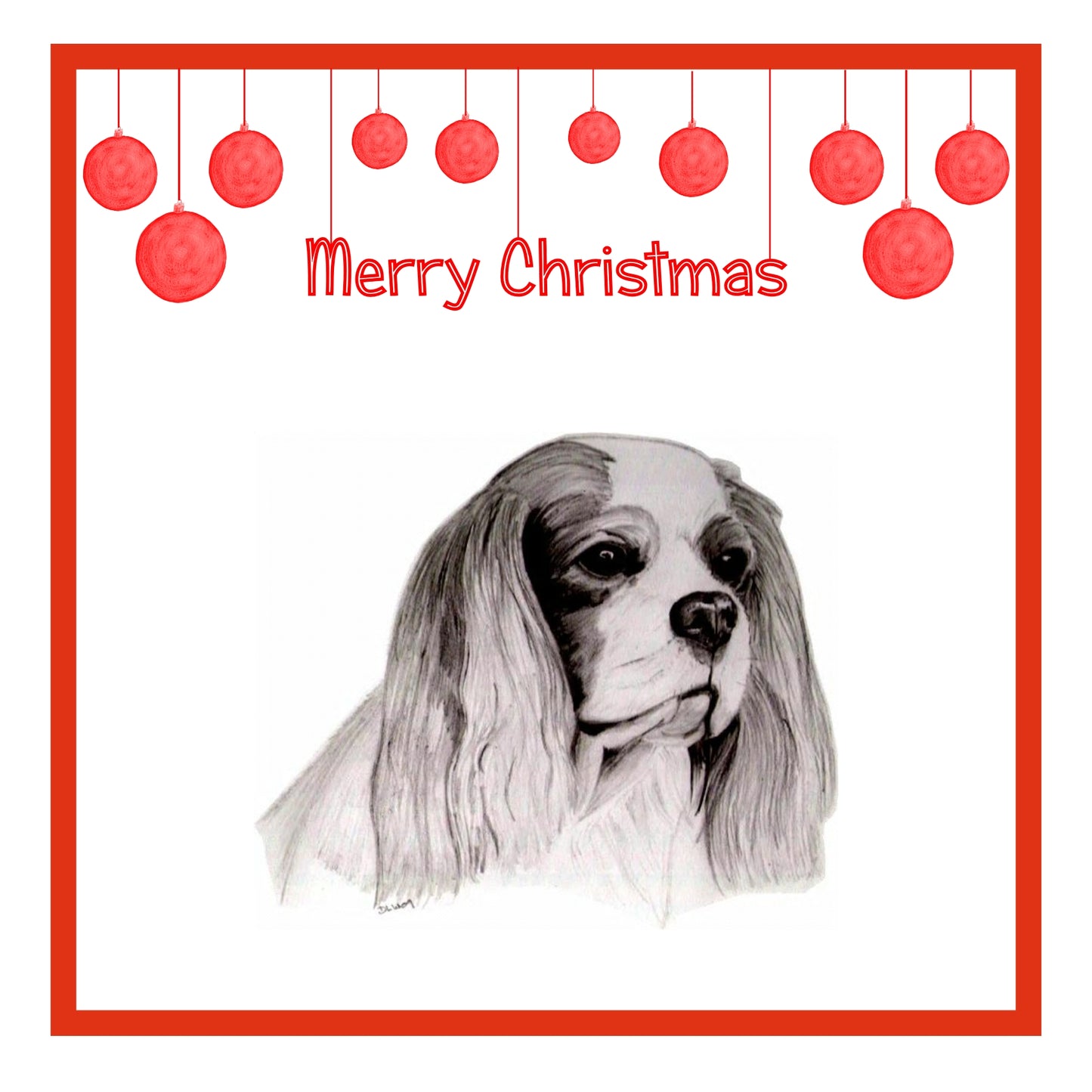 Cavalier King Charles Spaniel Christmas Cards Pack of 6