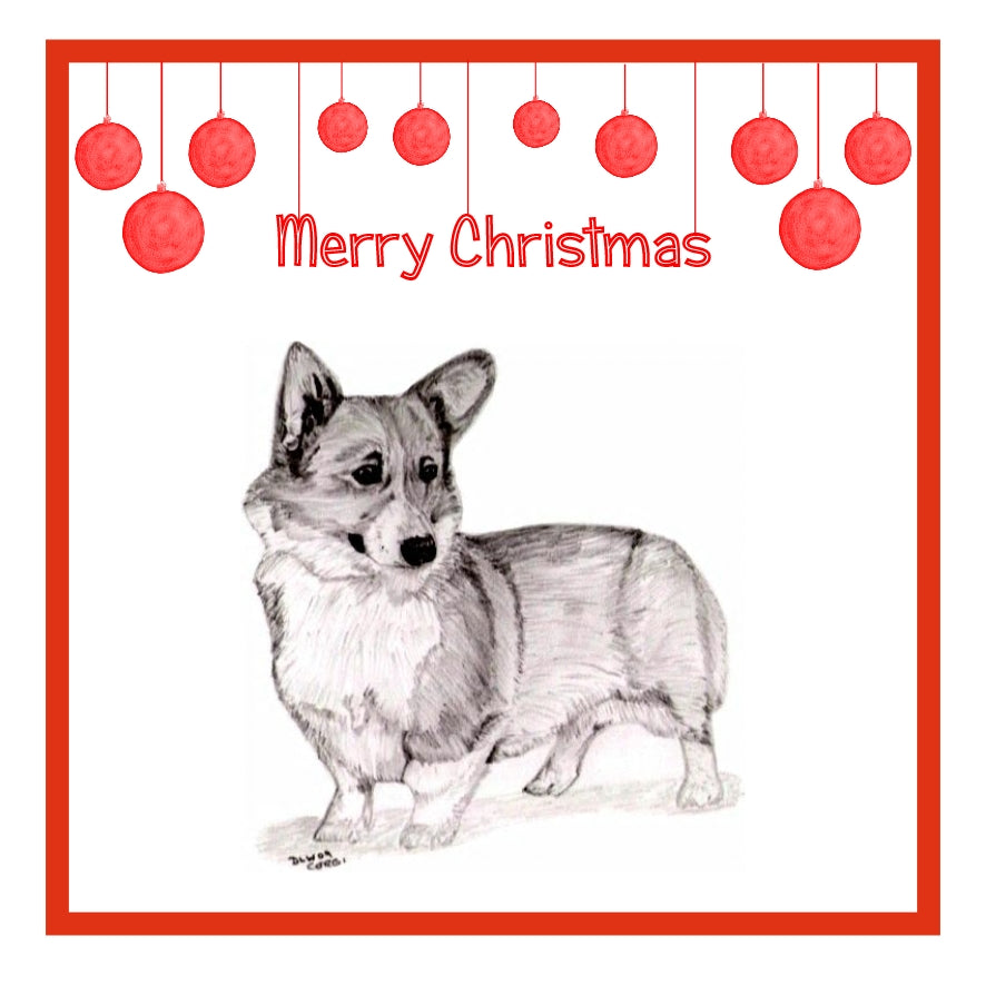 Pembroke Corgi Christmas Cards Pack of 6