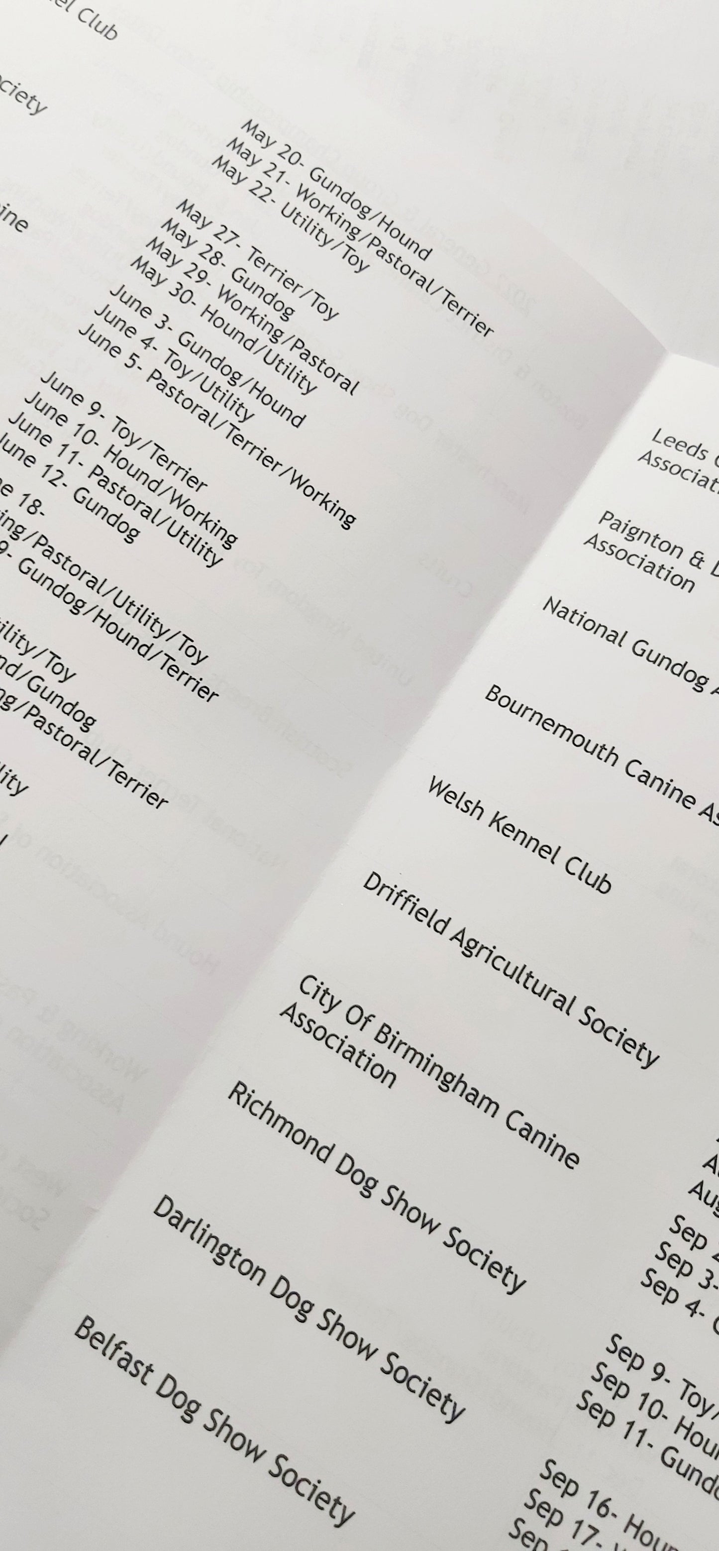 Yorkshire Terrier Dog Show 2022 Year Planner A4