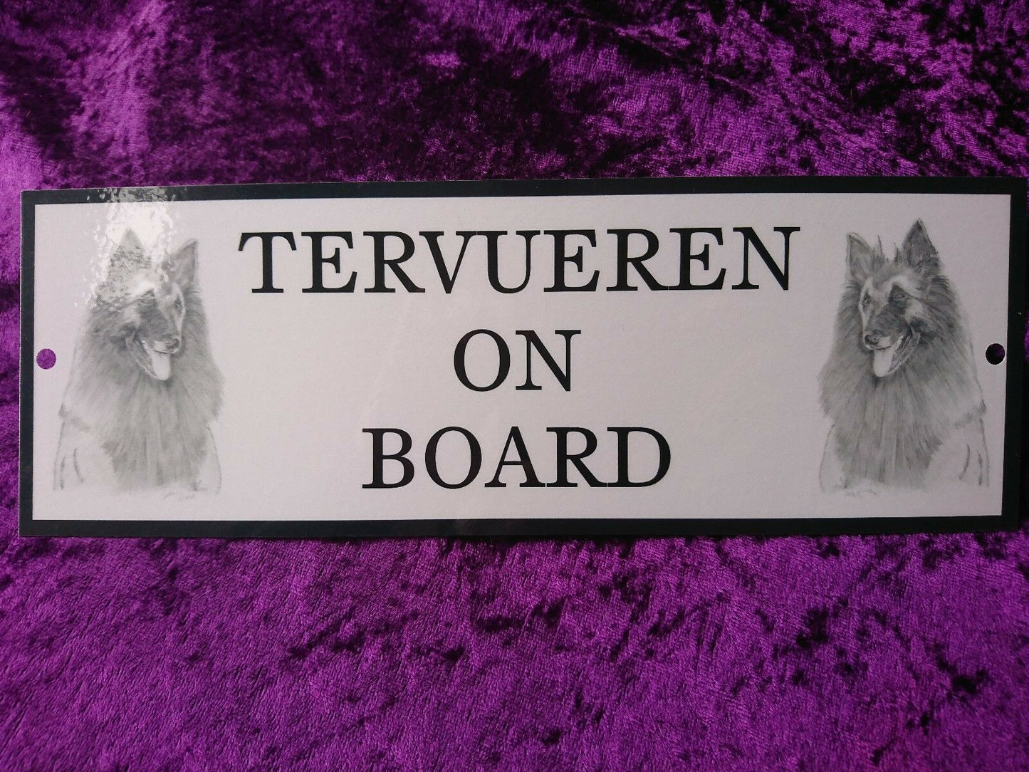 Belgian Shepherd Dog (Terveuren) On Board Car Sign