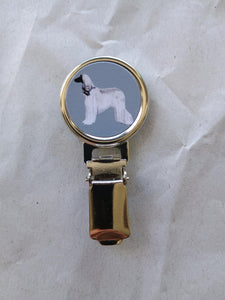 Afghan Hound Dog Show Ring Clip