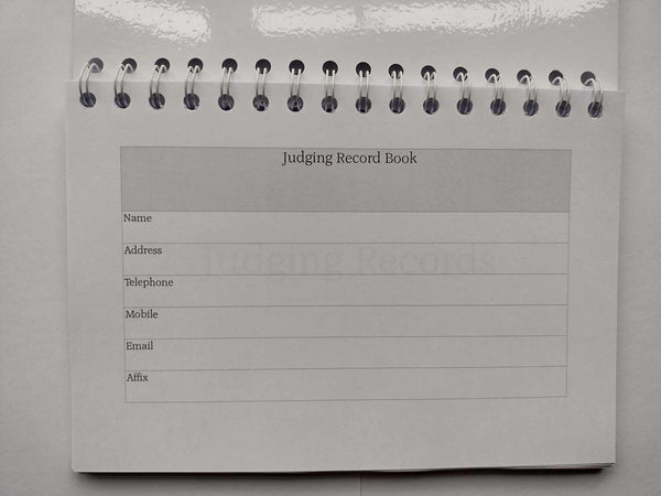 Bracco Italiano Dog Show Judging Record Book