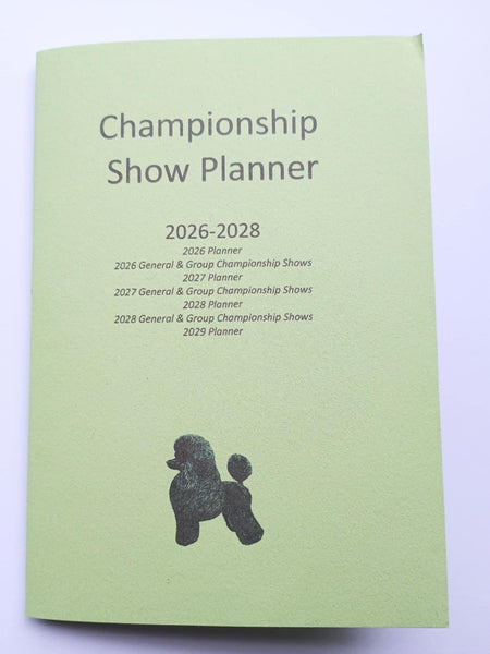 Championship Dog Show Dates & Year Planner Booklet 2026-2028 General & Group Show UK