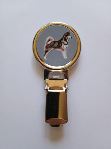 Alaskan Malamute Ring Clip