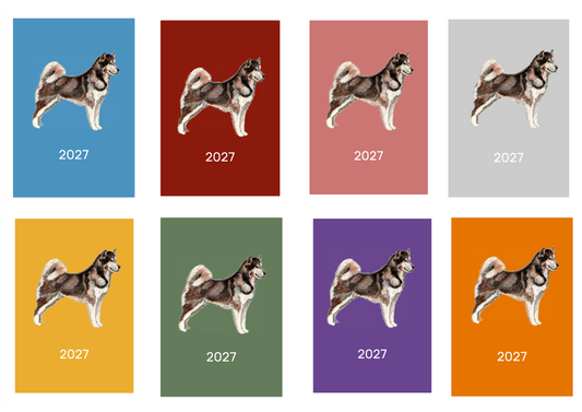 Alaskan Malamute Week Per View 2027 Diary: A4, A5 or A6, Dog Show, Normal or Appointment