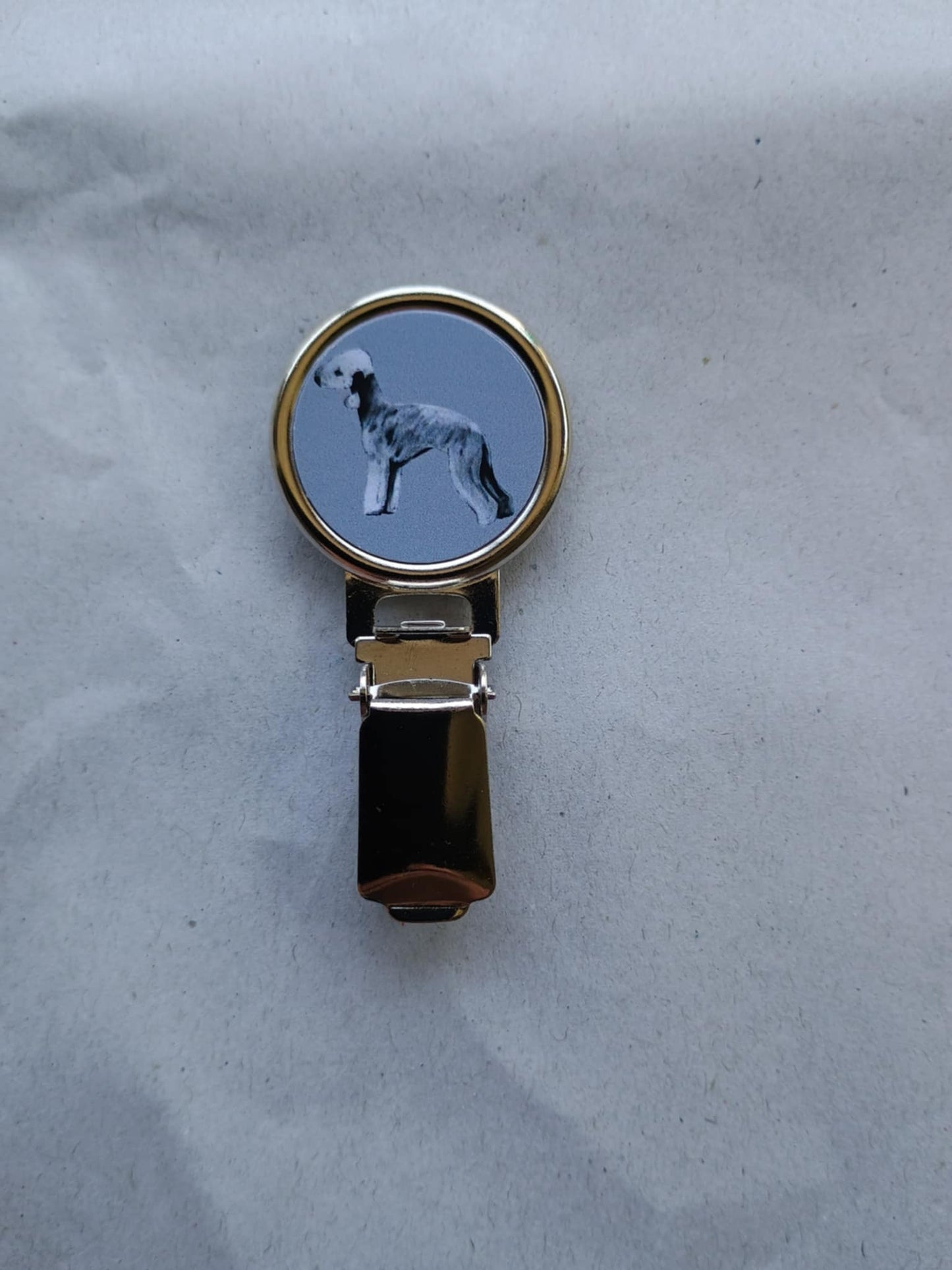 Bedlington Terrier Dog Show Ring Clip
