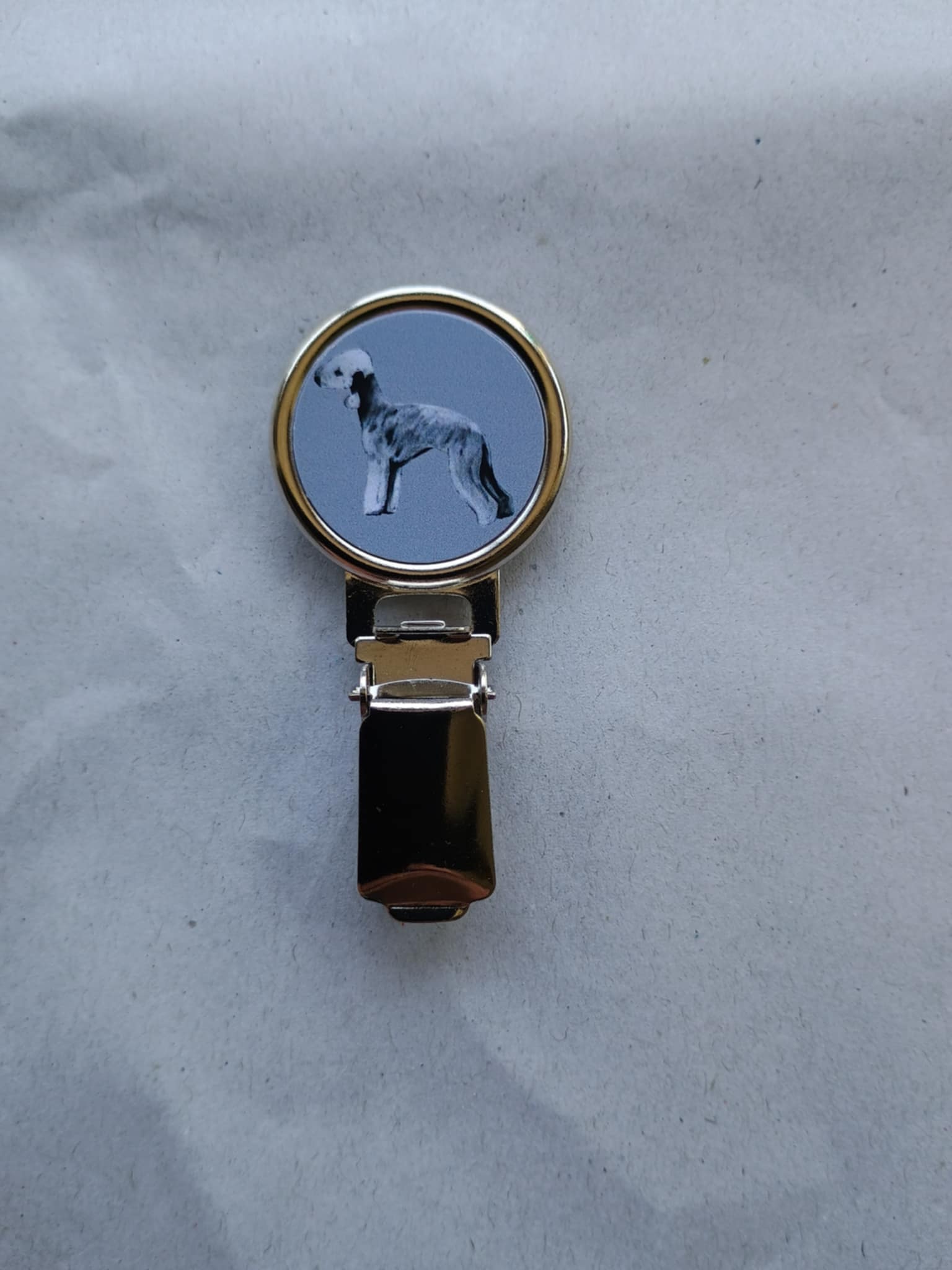 Bedlington Terrier Dog Show Ring Clip