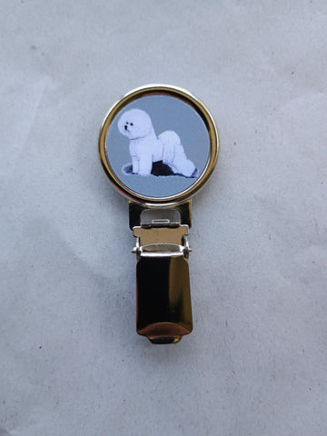 Bichon Frise Dog Show Ring Clip