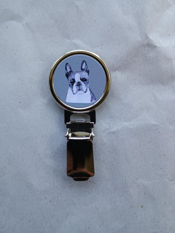 Boston Terrier Dog Show Ring Clip