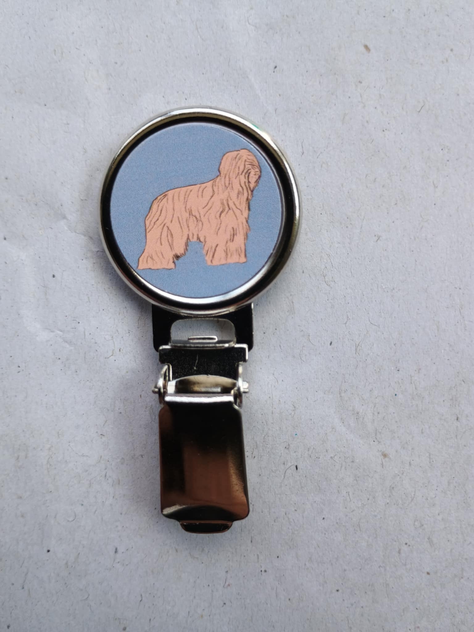 Briard Dog Show Ring Clip