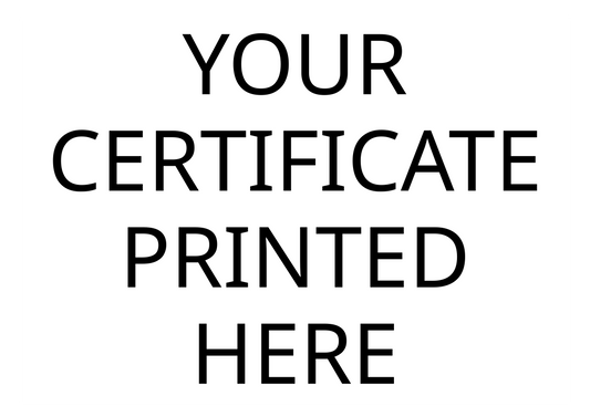Certificate Print
