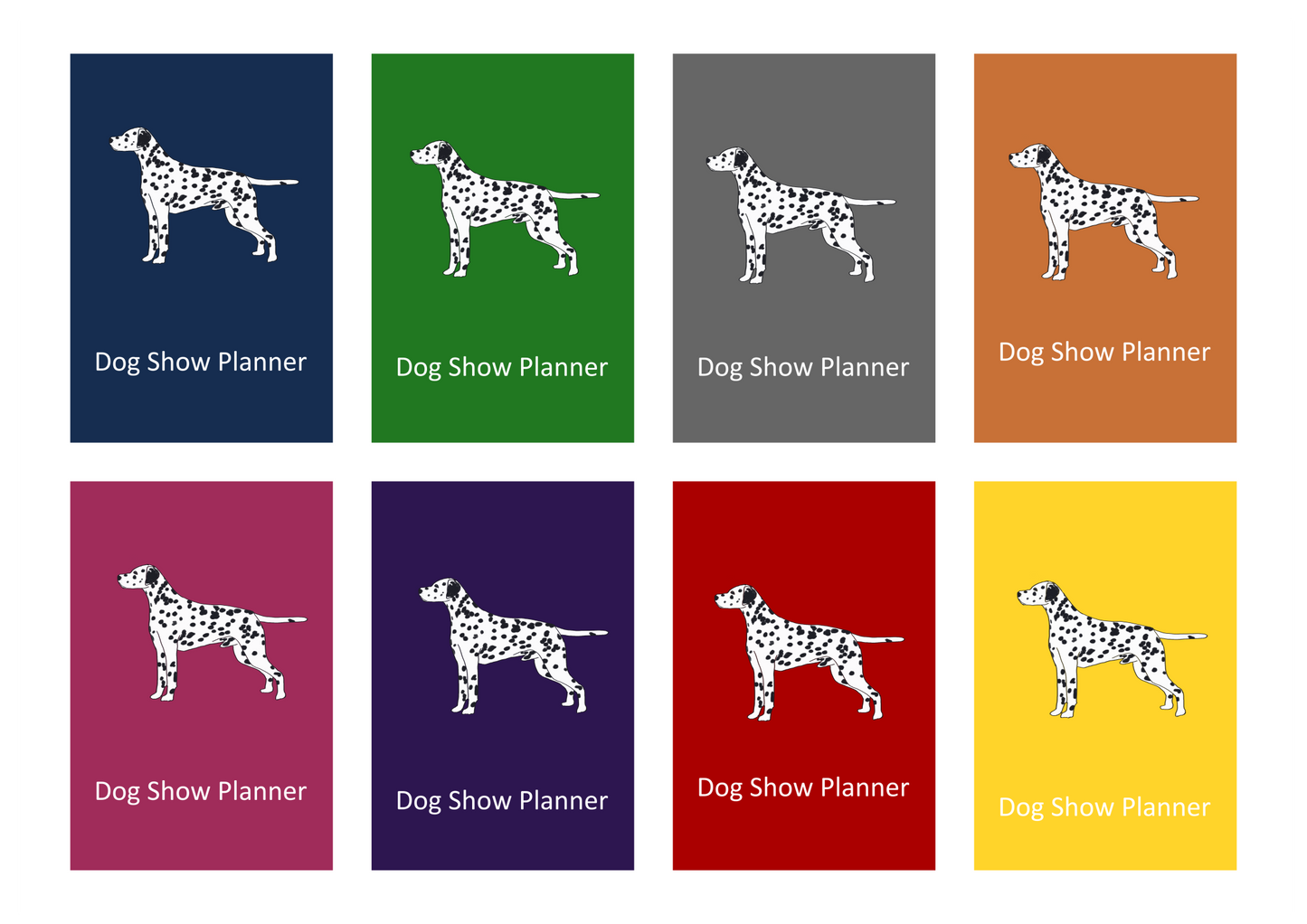 Dalmatian Dog Show Planner Book