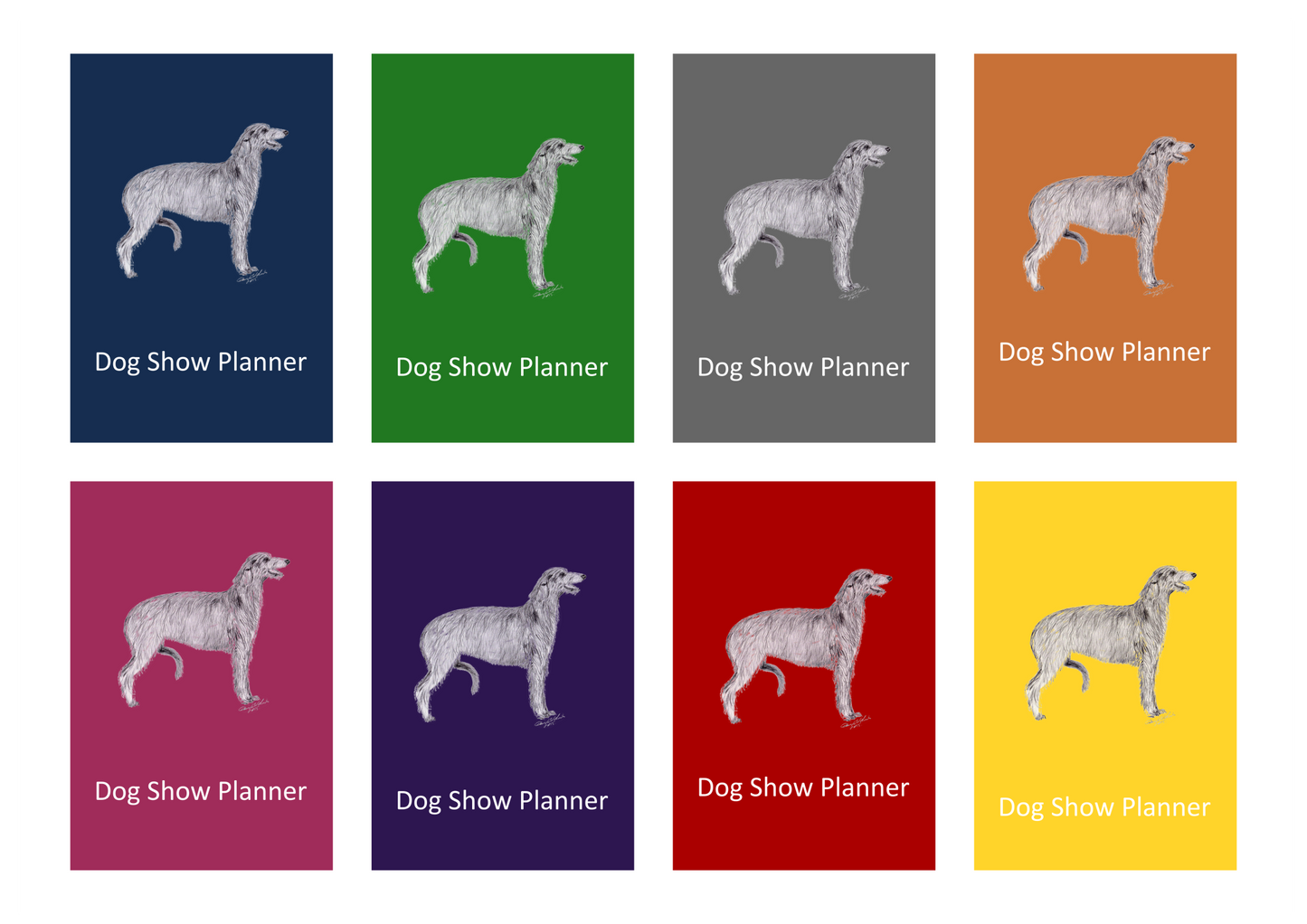 Deerhound Dog Show Planner Book