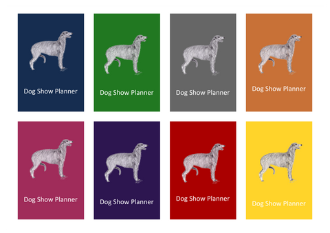 Deerhound Dog Show Planner Book