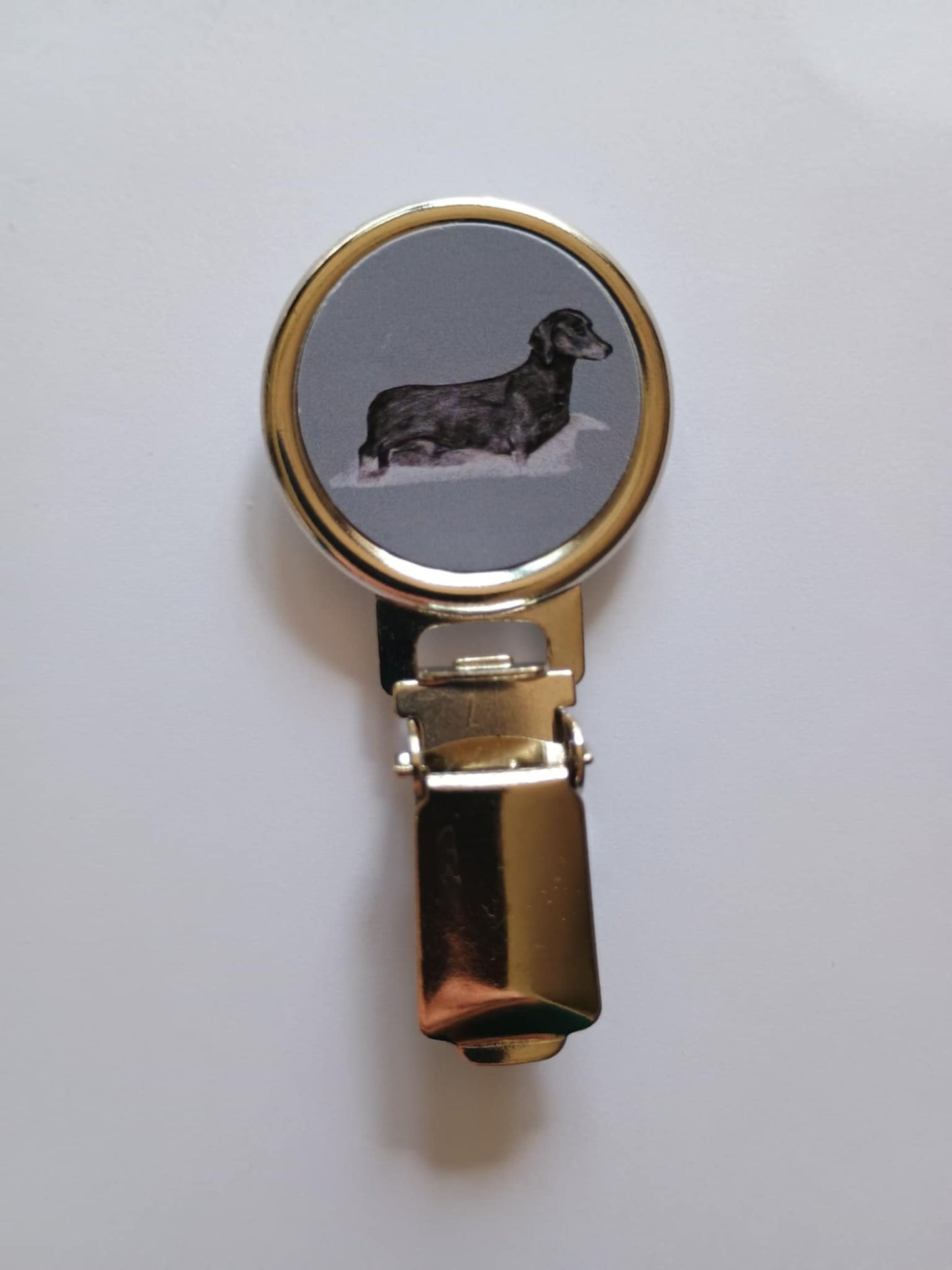S/H Dachshund Dog Show Ring Clip