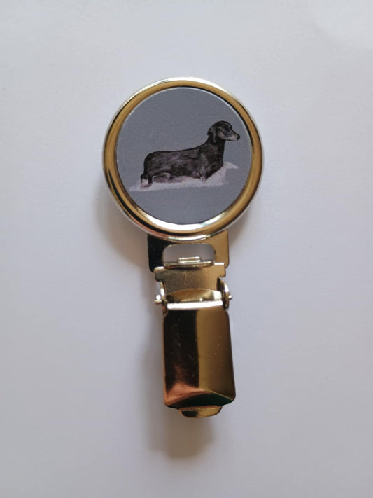 S/H Dachshund Dog Show Ring Clip