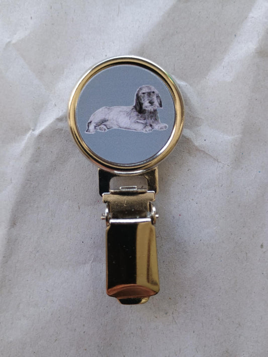 W/H Dachshund Dog Show Ring Clip