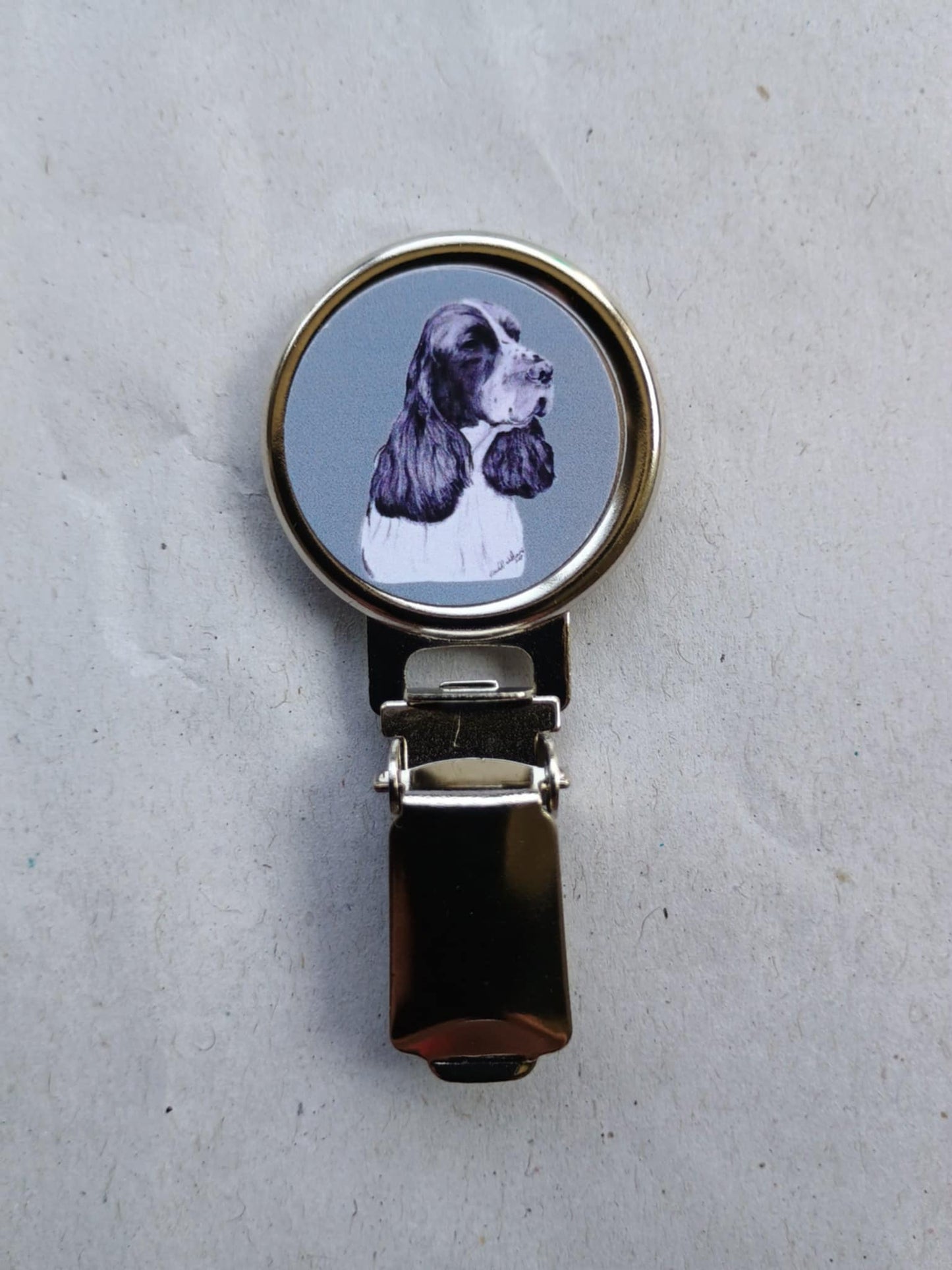English Springer Spaniel Dog Show Ring Clip