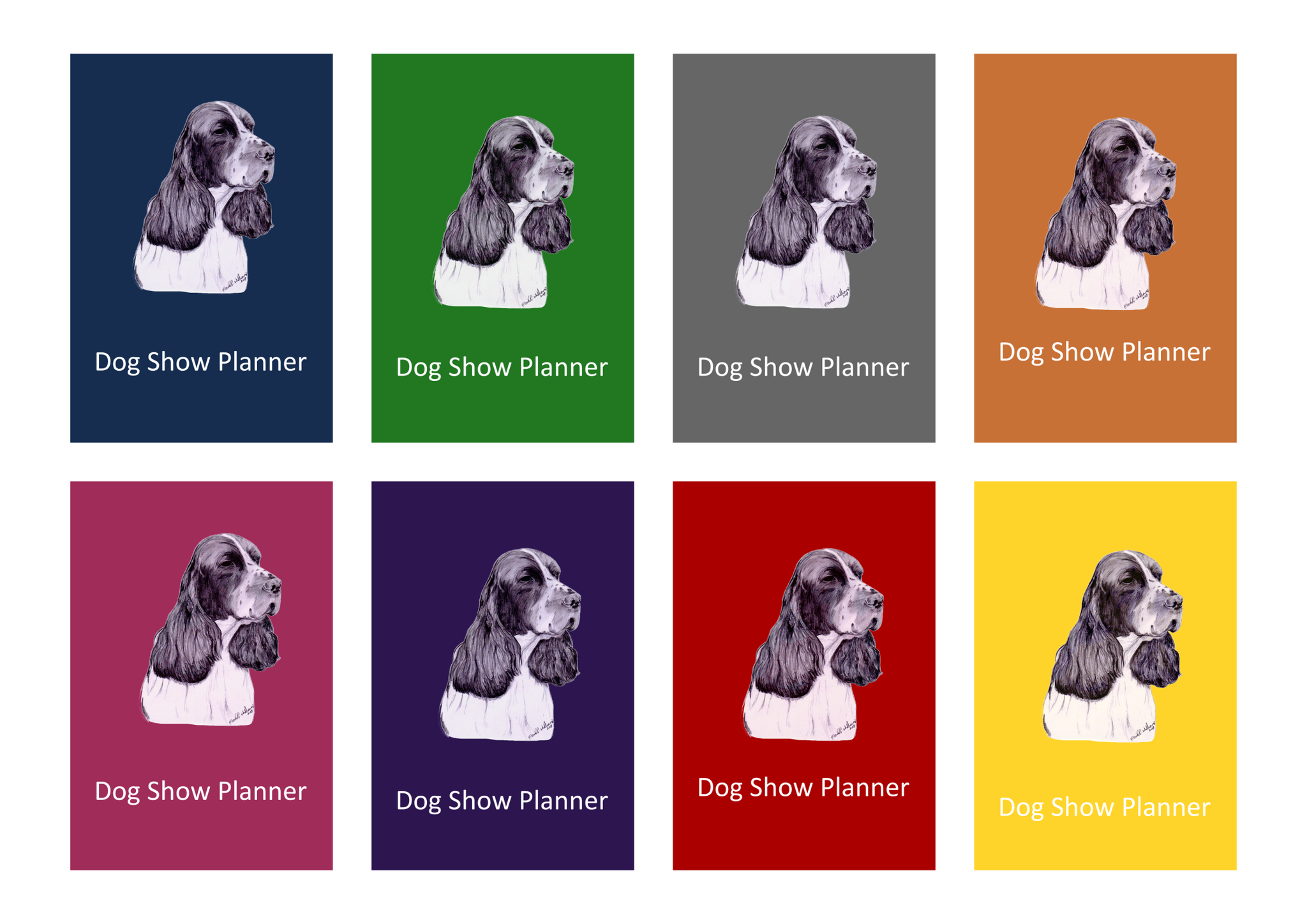 English Springer Spaniel Dog Show Planner Book