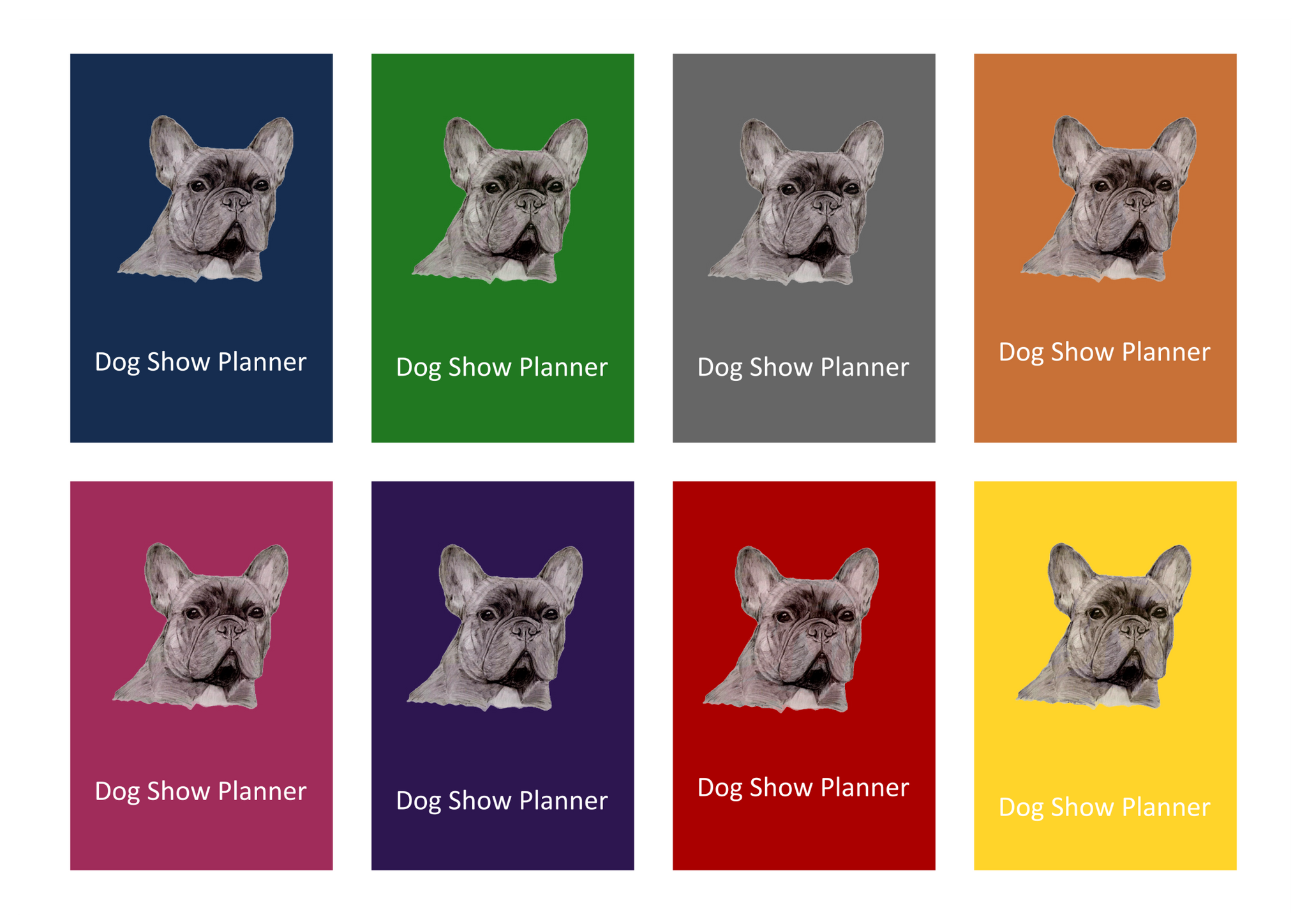 French Bulldog Dog Show Planner Book