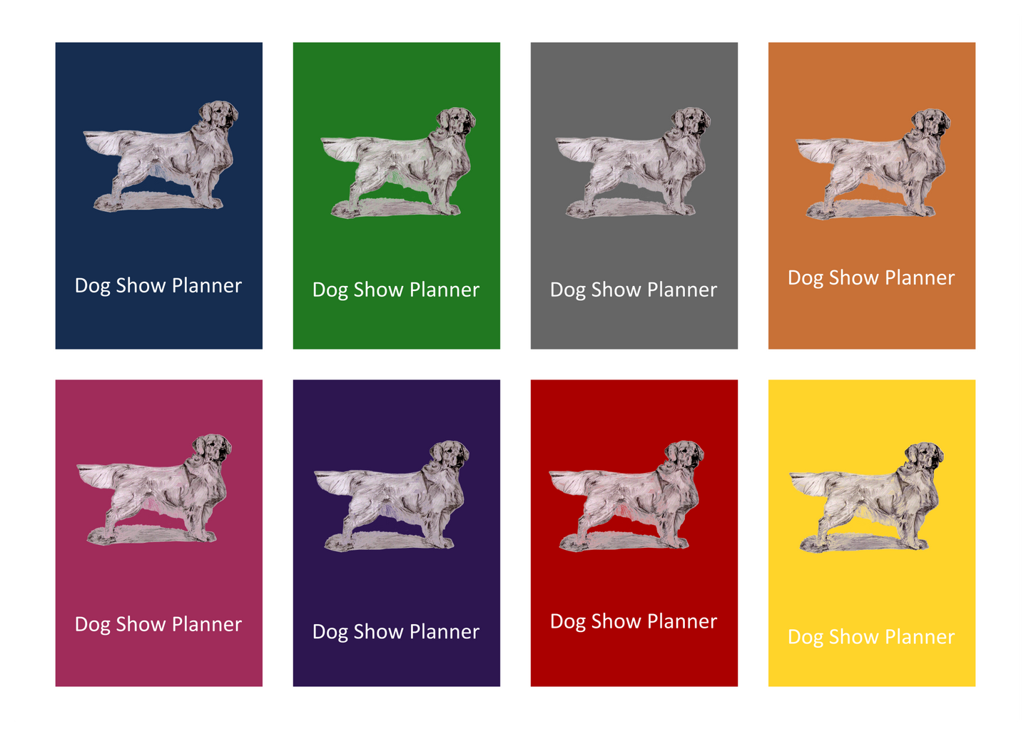 Golden Retriever Dog Show Planner Book