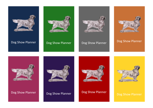 Golden Retriever Dog Show Planner Book