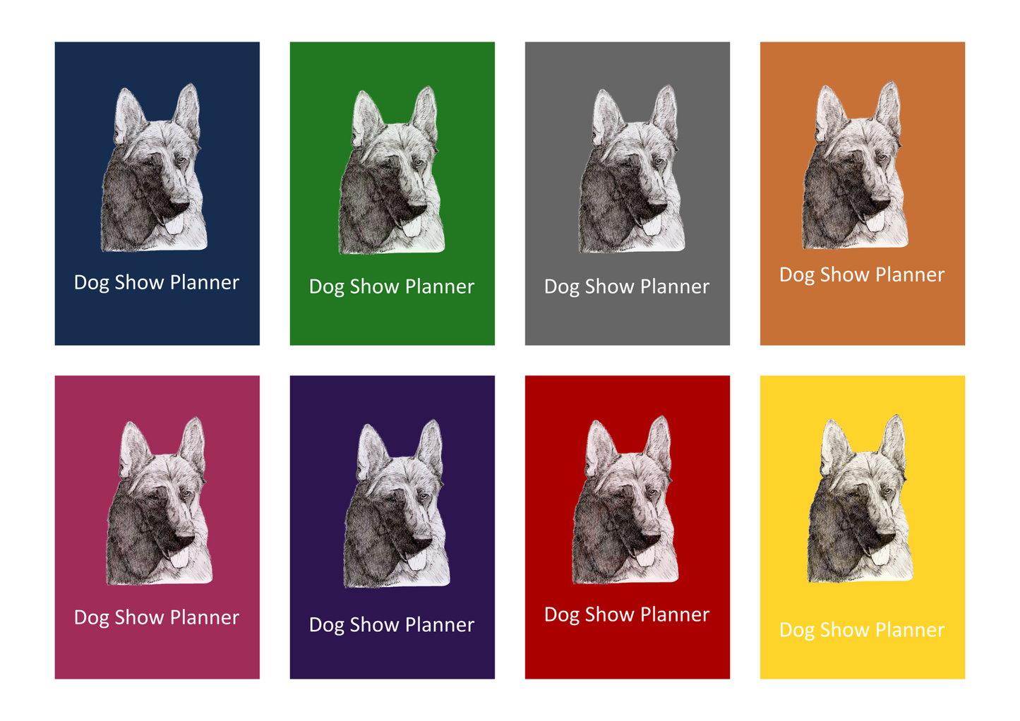 German S/H Pointer Dog Show Planner Book