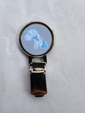 Blue Great Dane Dog Show Ring Clip