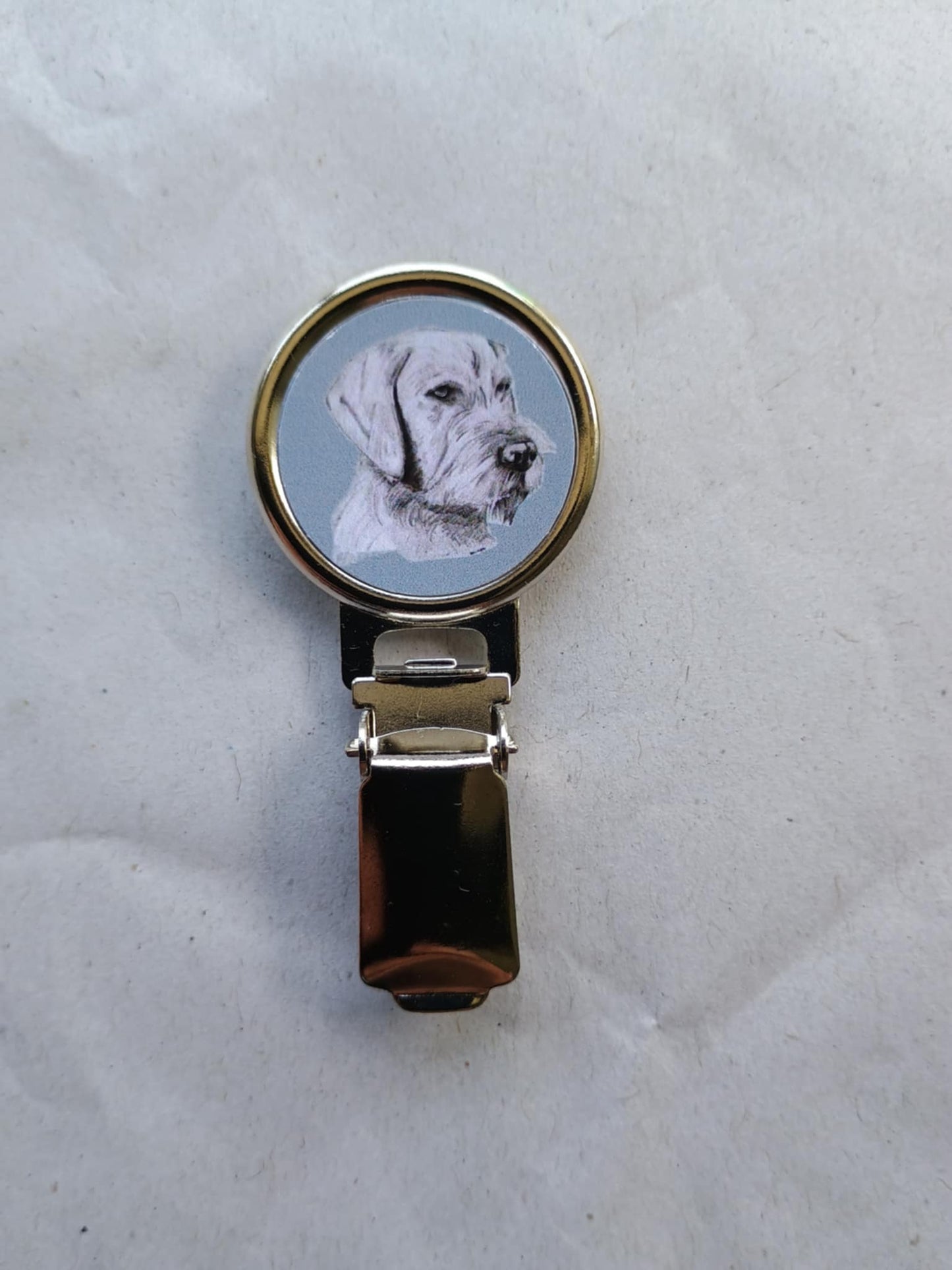 Hungarian W/H Vizsla Dog Show Ring Clip