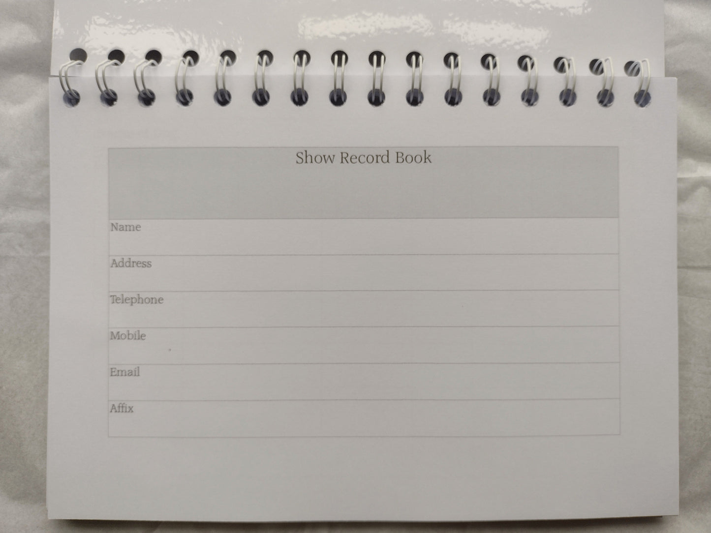 Poodle Dog Show Record Book