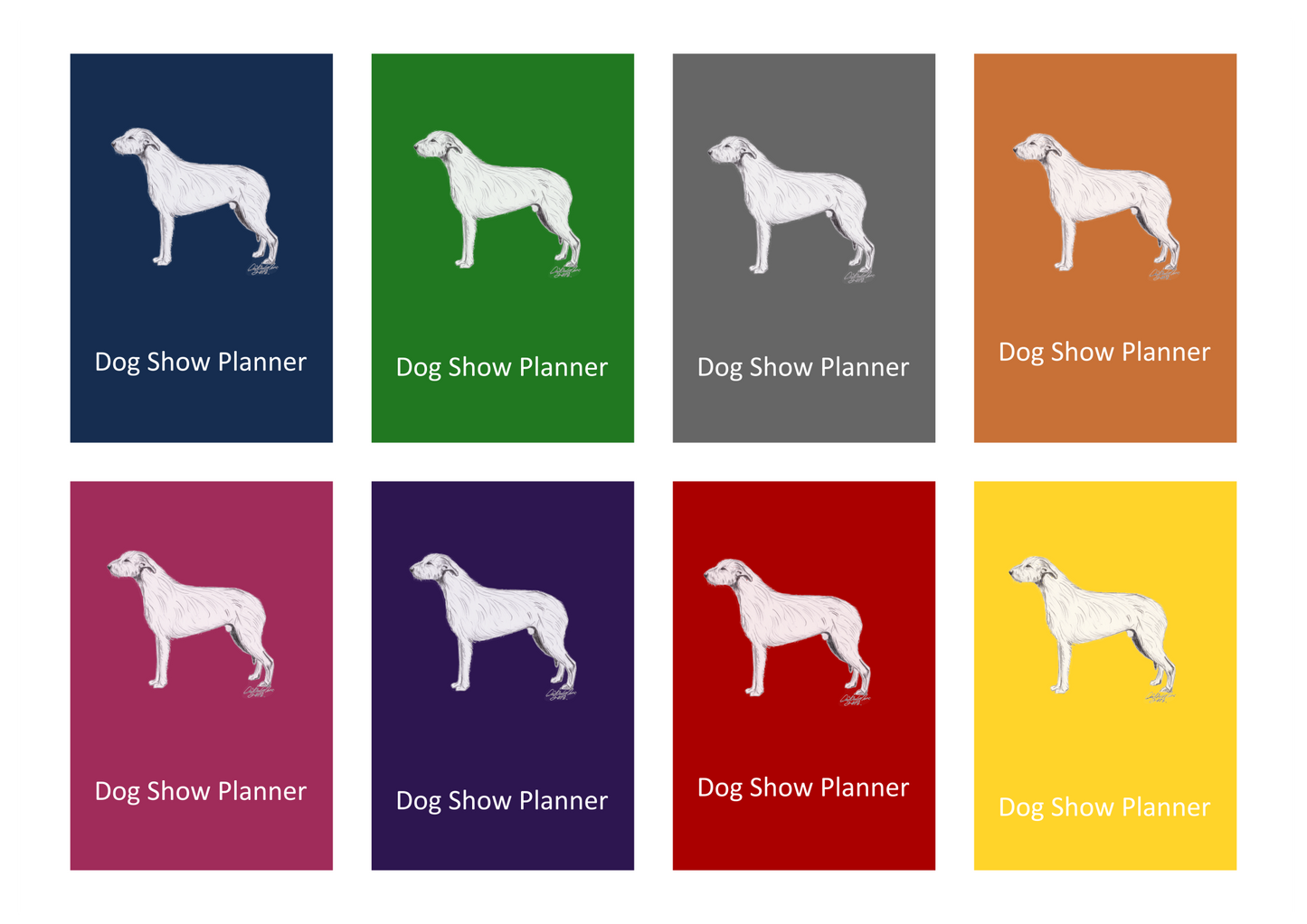 Irish Wolfhound Dog Show Planner Book