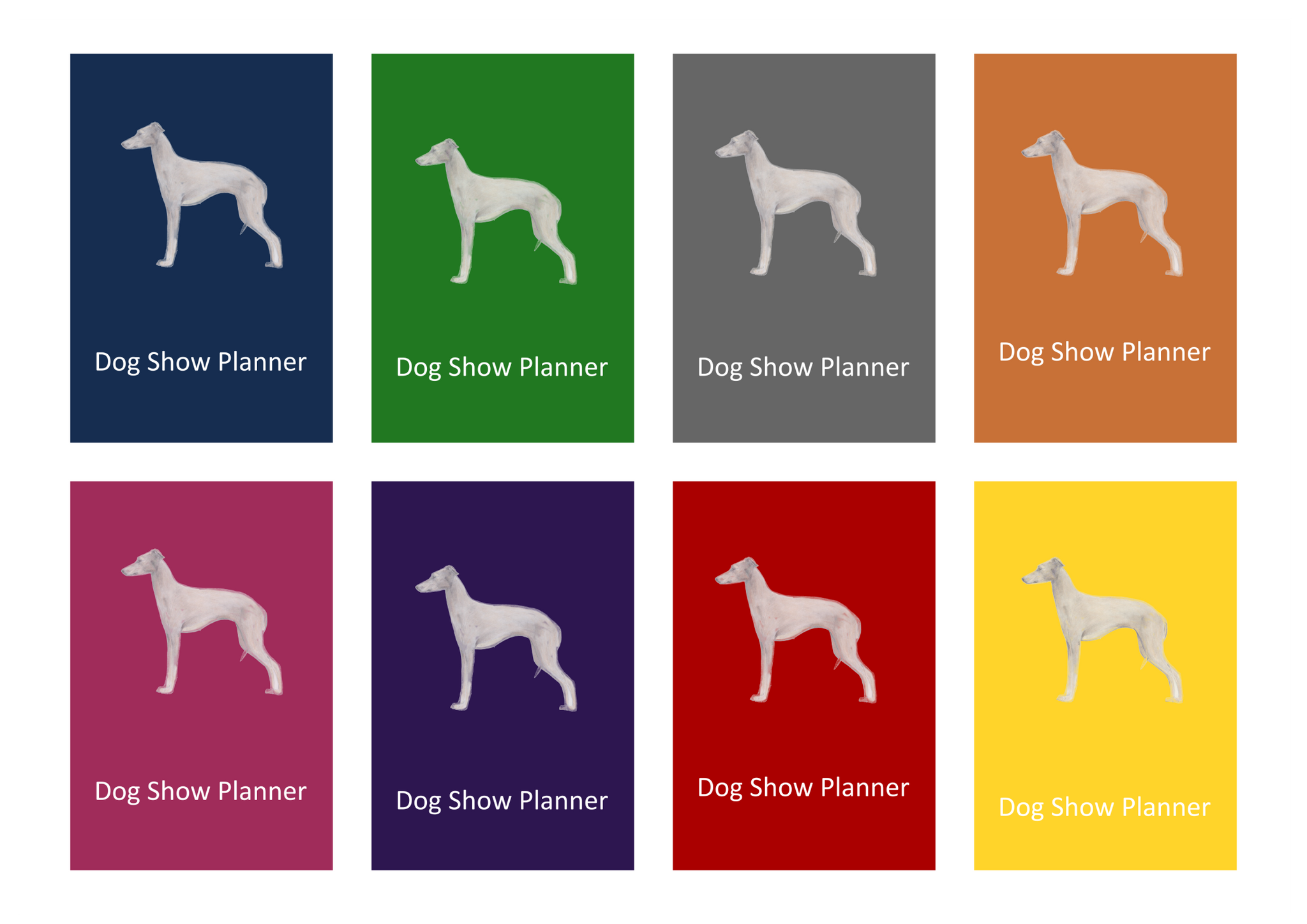 Italian Greyhound Dog Show Planner Book