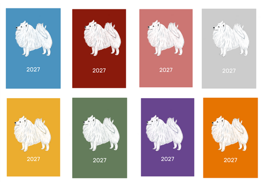 Japanese Spitz Week Per View 2027 Diary: A4, A5 or A6, Dog Show, Normal or Appointment