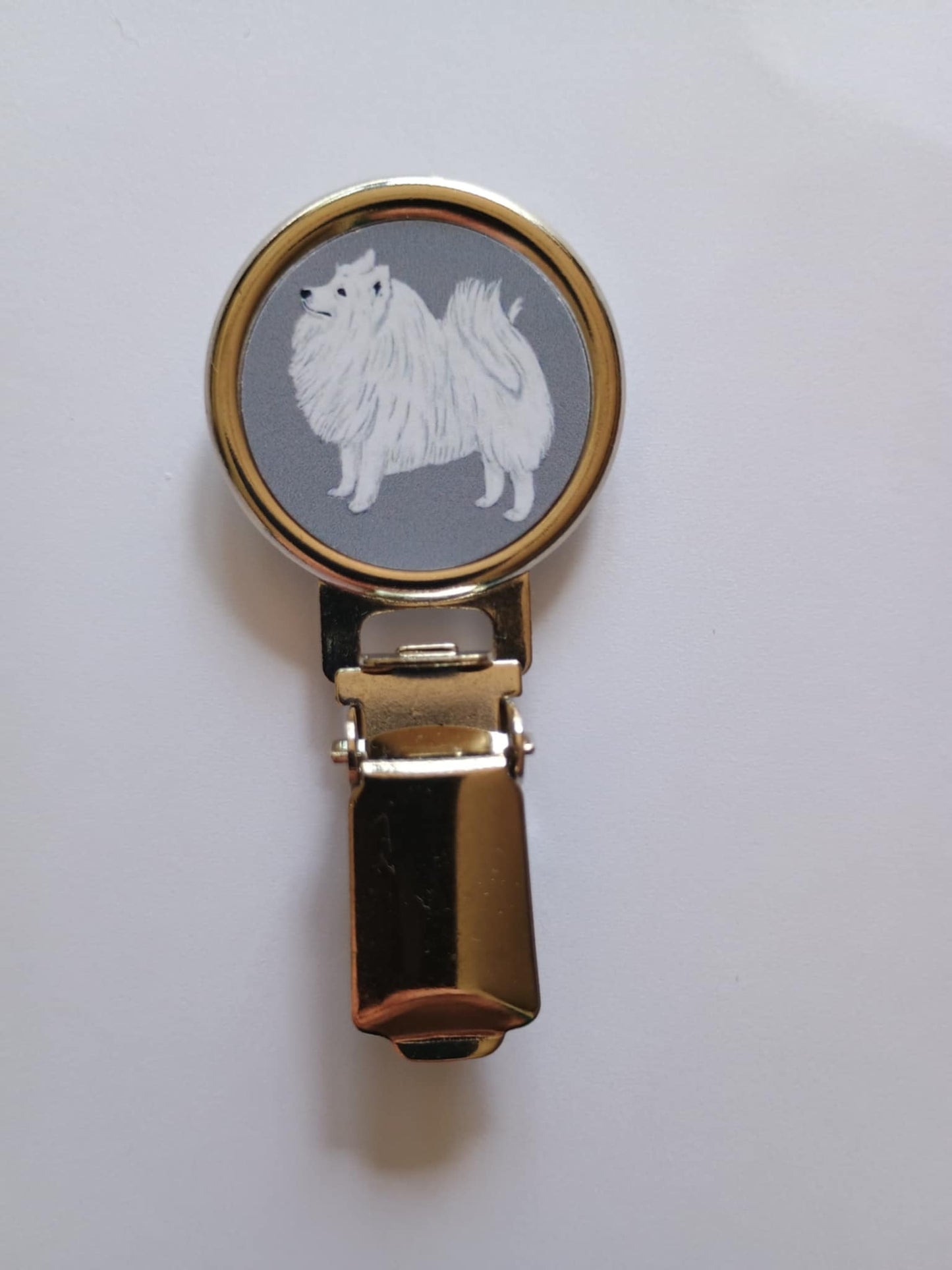 Japanese Spitz Dog Show Ring Clip