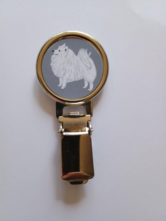 Japanese Spitz Dog Show Ring Clip