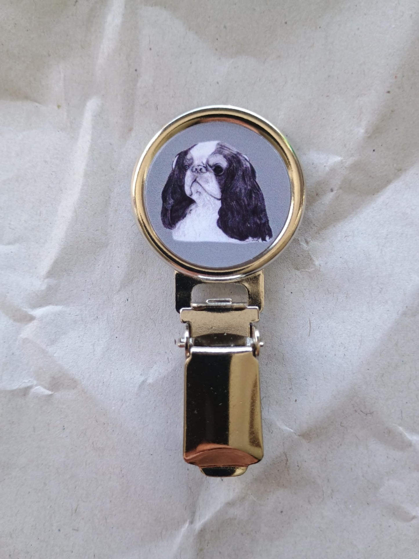 King Charles Spaniel Dog Show Ring Clip