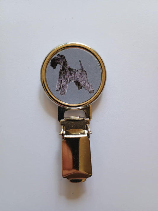 Kerry Blue Terrier Dog Show Ring Clip