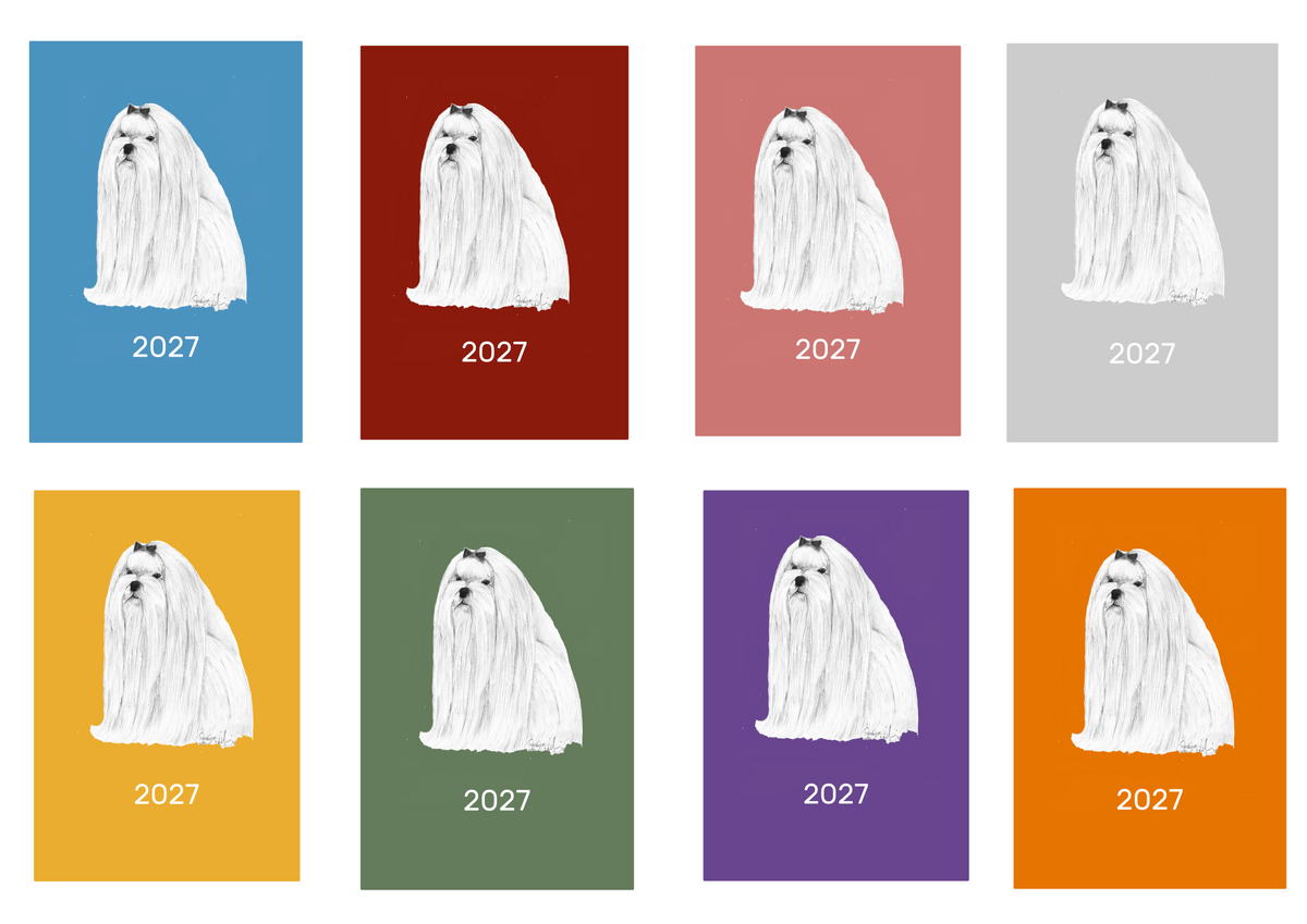 Maltese Week Per View 2027 Diary: A4, A5 or A6, Dog Show, Normal or Appointment