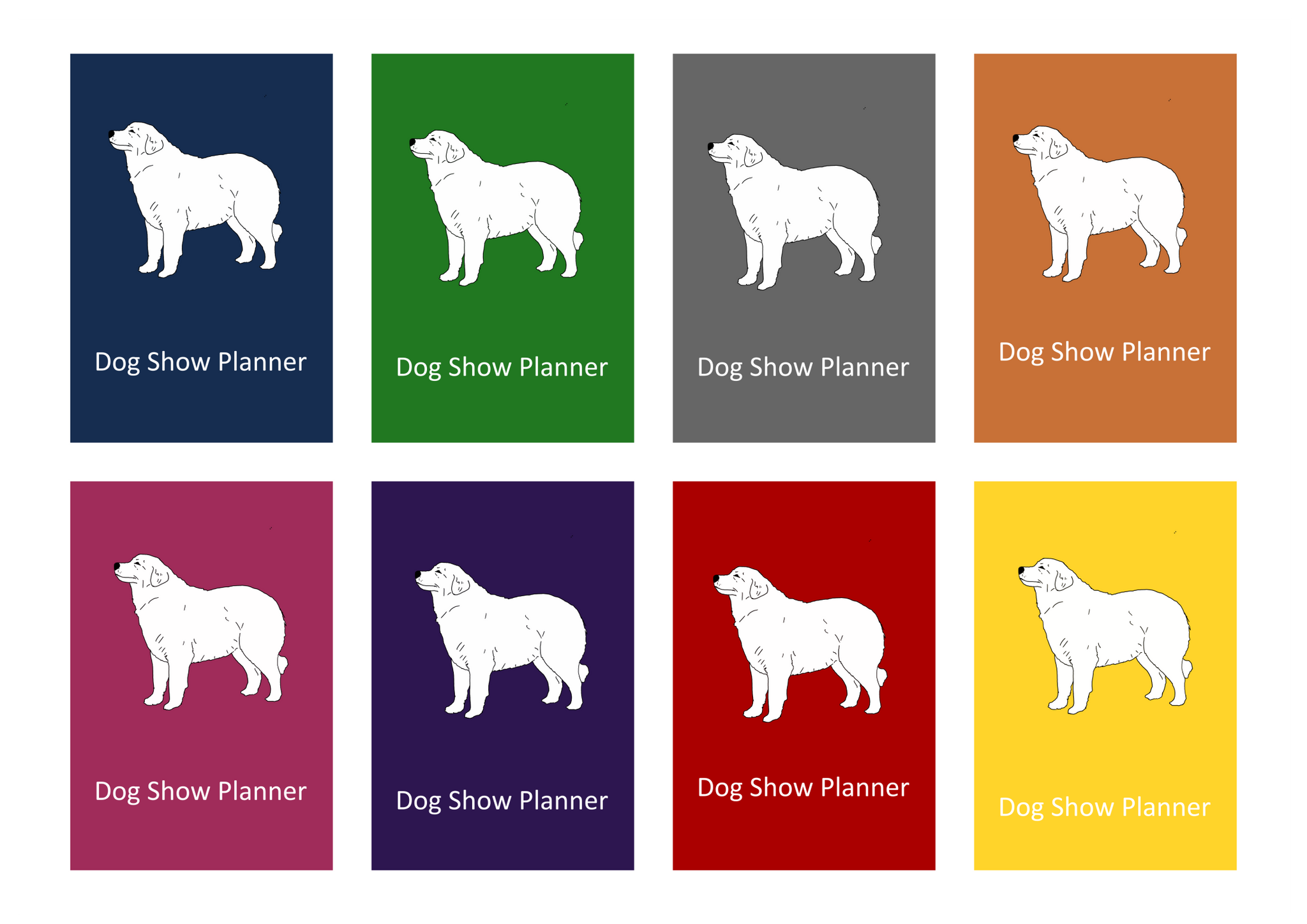 Maremma Sheepdog Dog Show Planner Book