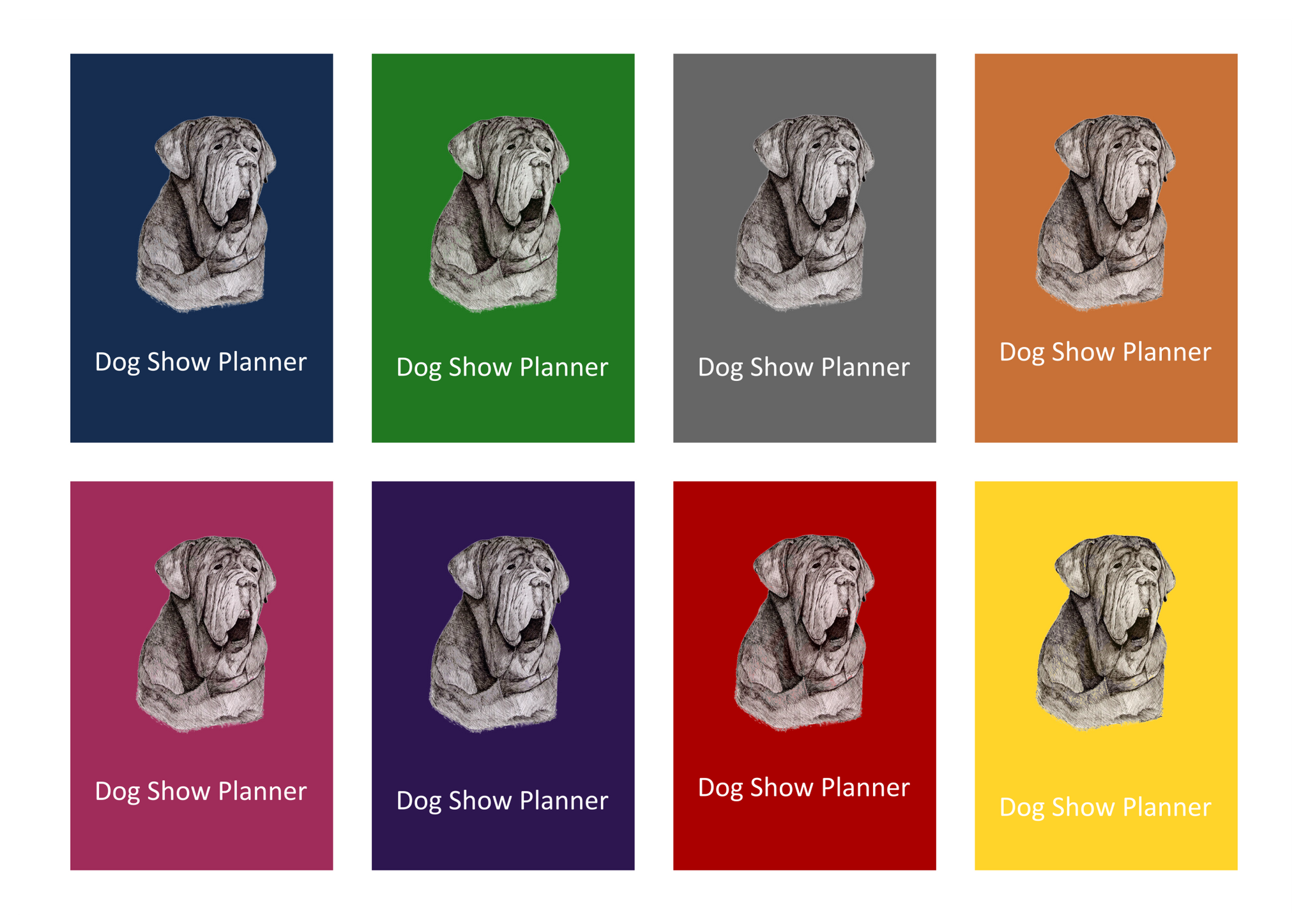 Naepolitan Mastiff Dog Show Planner Book