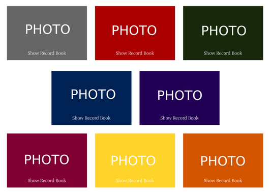 YOUR OWN PHOTO Dog Show Record Book