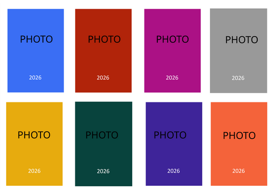 2026 Personalised Your own PHOTO Week Per View Diary: A4, A5 or A6, Dog Show, Normal or Appointment