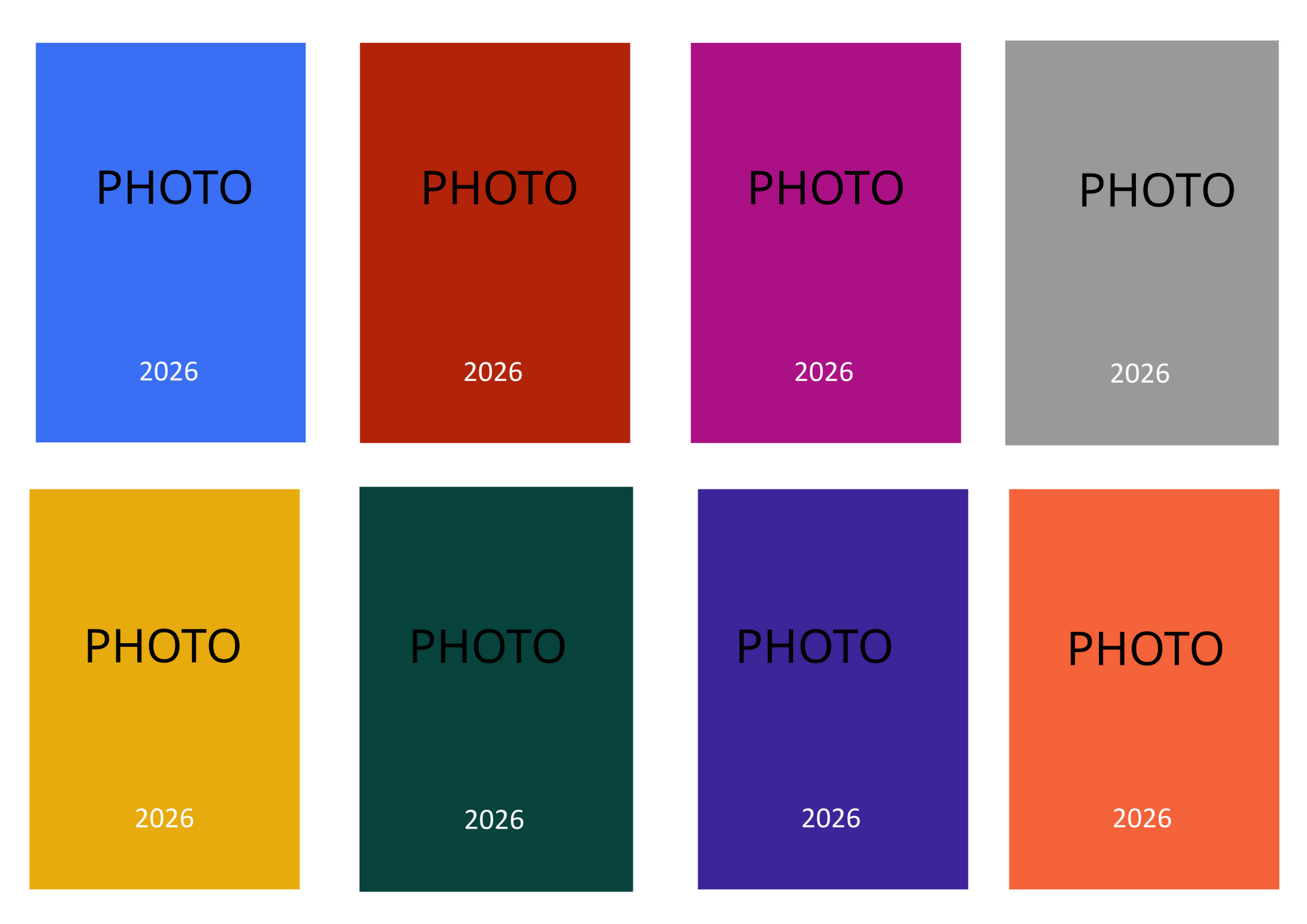 2026 Personalised Your own PHOTO Week Per View Diary: A4, A5 or A6, Dog Show, Normal or Appointment
