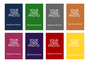 YOUR OWN PHOTO Dog Show Planner Book