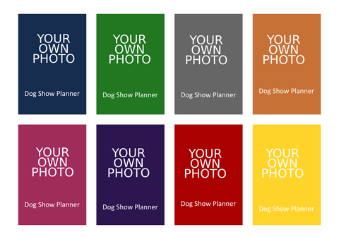 YOUR OWN PHOTO Dog Show Planner Book