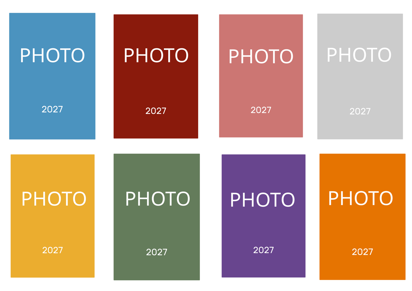 2027 Personalised Your own PHOTO Week Per View Diary: A4, A5 or A6, Dog Show, Normal or Appointment