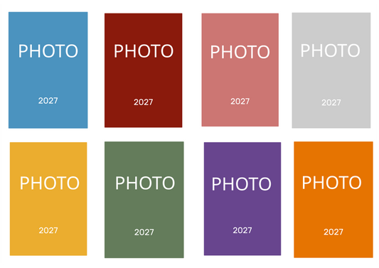 2027 Personalised Your own PHOTO Week Per View Diary: A4, A5 or A6, Dog Show, Normal or Appointment