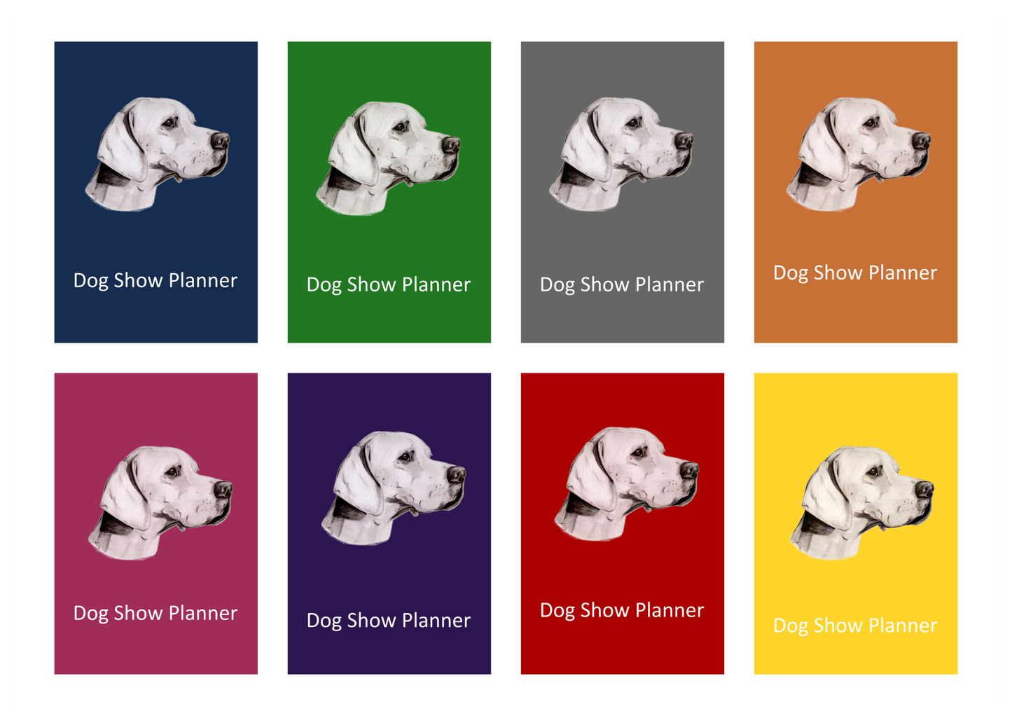 Pointer Dog Show Planner Book