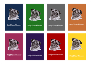 Pug Dog Show Planner Book